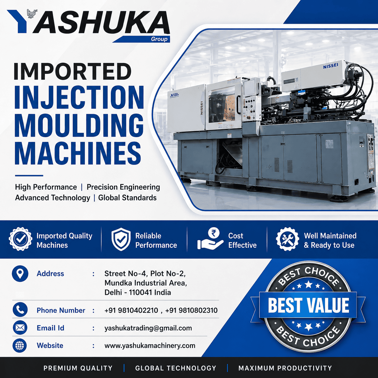 Imported Plastic Injection Moulding Machine